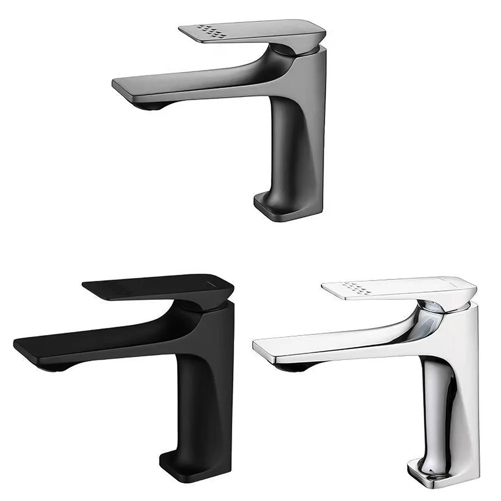 

Modern Art Square Tap Bathroom Sink Hot Cold Mixer Tap Brass Vanity Basin Faucet Bathroom Accessories