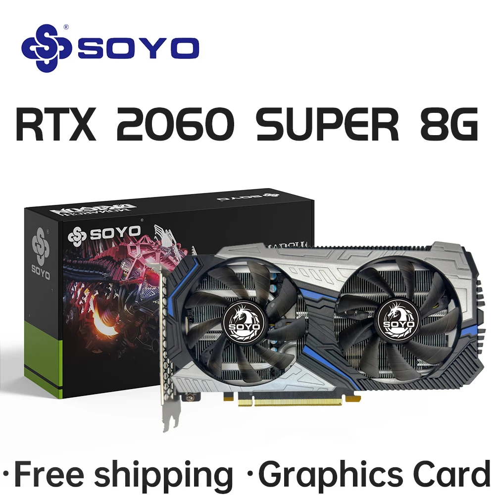 SOYO NVIDIA GeForce RTX2060 SUPER 8G Graphics Cards GDDR6 Video 