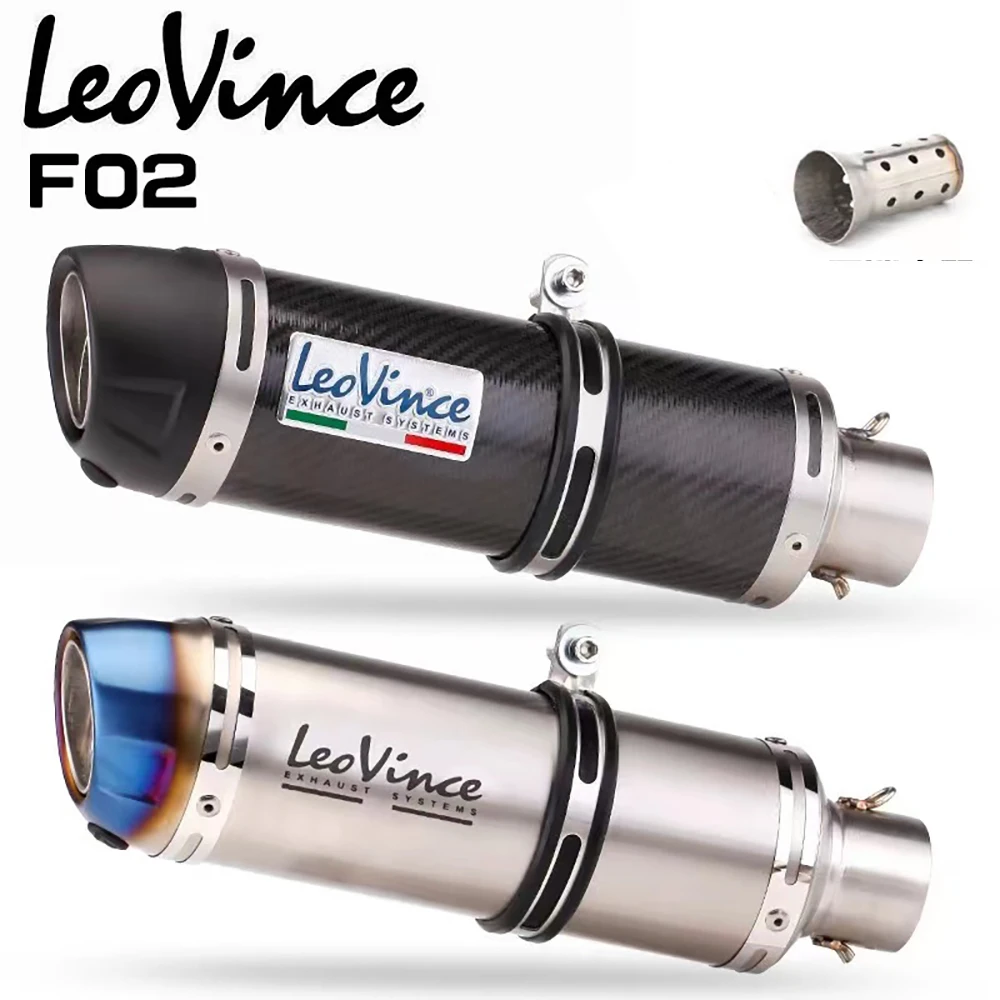 

Motorcycle Exhaust Muffler Pipe Inlet 51mm LeoVince Left and Right Escape Moto DB Killer for Z1000 Z900 GSR600 FZ6N R1 R6 R3 et