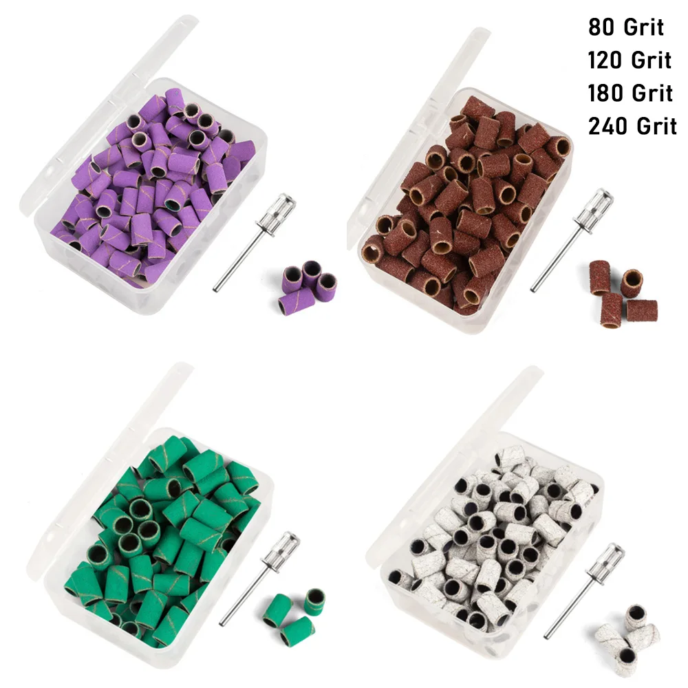 

80 #120 #180 #240 шлифовальные ленты для дизайна ногтей зебра сверла для ногтей фотогель для замены фотоэлемента