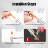 100W Plastic Welding Kit with Soldering Iron Tips Fast Heating 2-in-1 Plastic Welder Soldering Iron Gun Temperature Control DIV 3