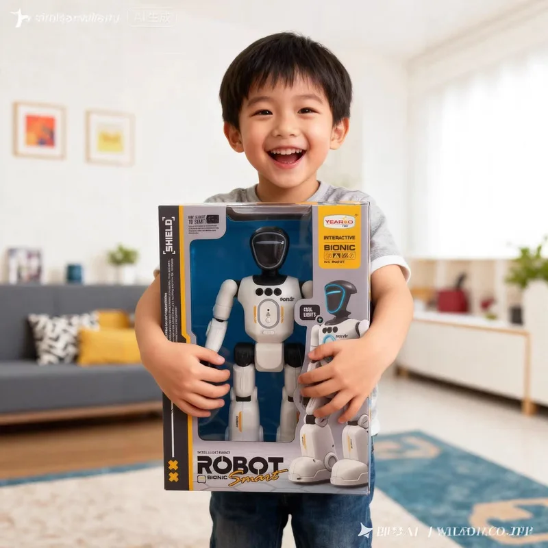 Robot Bionico Interattivo Yearoo con Controllo Gestuale, Programmabile, con Sensore AI, Canta e Balla, Giocattolo Educativo per Bambini - immagine 2