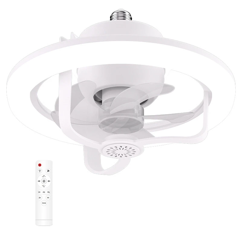 

50W LED Ceiling Fan Light Cooler Modern Home Lighting Adjustable Color Temperature 102pcs LEDs for Study Office Home