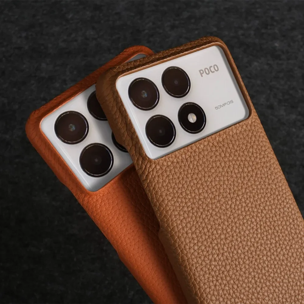 Premium Genuine Leather Business Case - Shockproof Back Cover