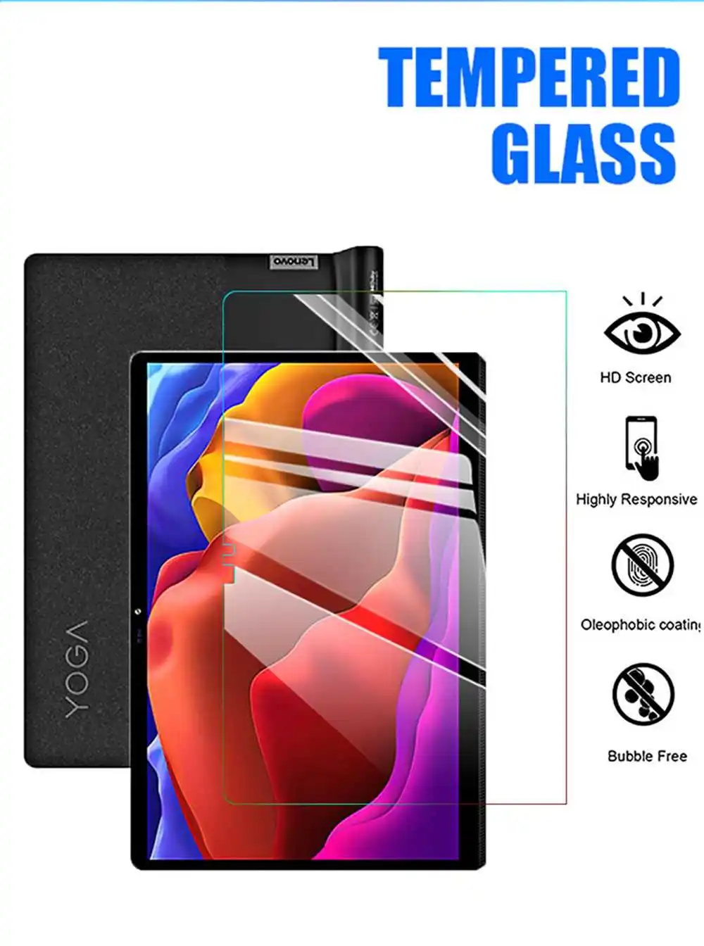 capacitive stylus for android Protective Tempered Glass For Lenovo Yoga Tab 13 Screen Protector HD Film tablet stands