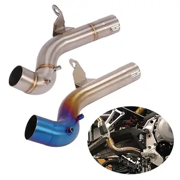 For BMW F750GS F850GS 2018-2022 Motorcycle Exhaust Muffler Mid Link Pipe Connector Tube Slip On Stainless Steel