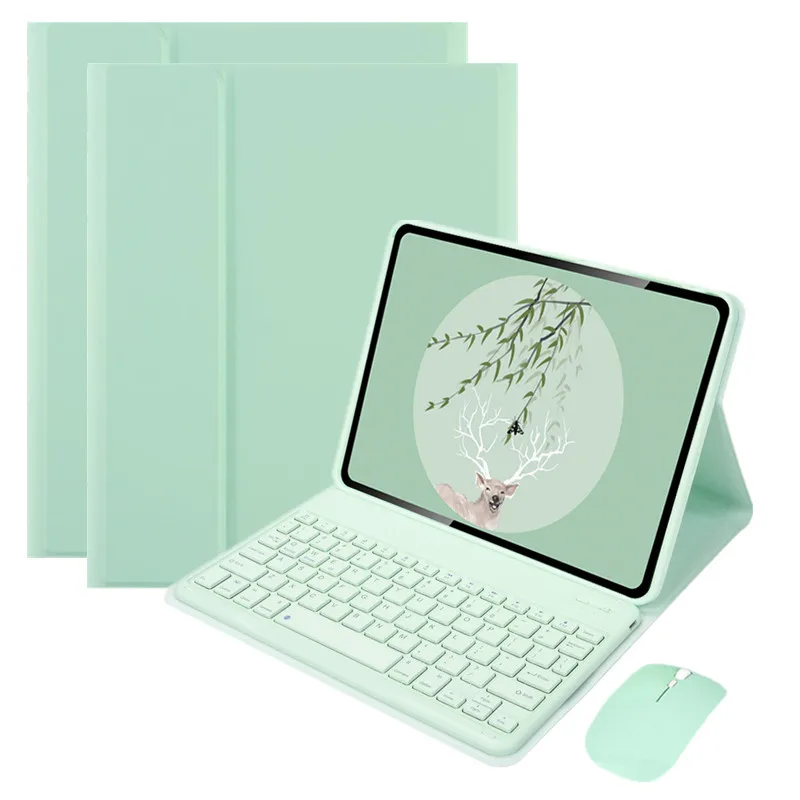 

Чехол с беспроводной клавиатурой для Lenovo Tab P11 Gen 2 Xiaoxin Pad Plus 2023 11,5 дюйма, чехол с магнитной подставкой Teclado, испанский, русский