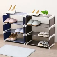 Dustproof Large Size Non-Woven Fabric Shoess RackShoes Organizer Home Bedroom Dormitory Shoe Rack Shelf Cabinet ClosetOrganizer 2