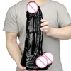 39*10CM Huge Black Dildo with Suction Cup Monster Dildo Realistic Penis Female Fast Orgasm Masturbator Big Dick Adult Sex Toys 1