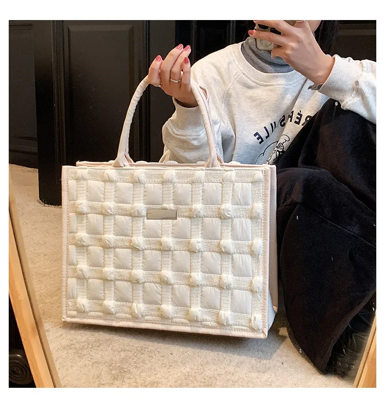 JIAERDI Beige Large Capacity Tote Bag Purse Women Harajuku Aesthetic Casual Handbag Ladies Retro Shoulder Crossbody Bags 2025