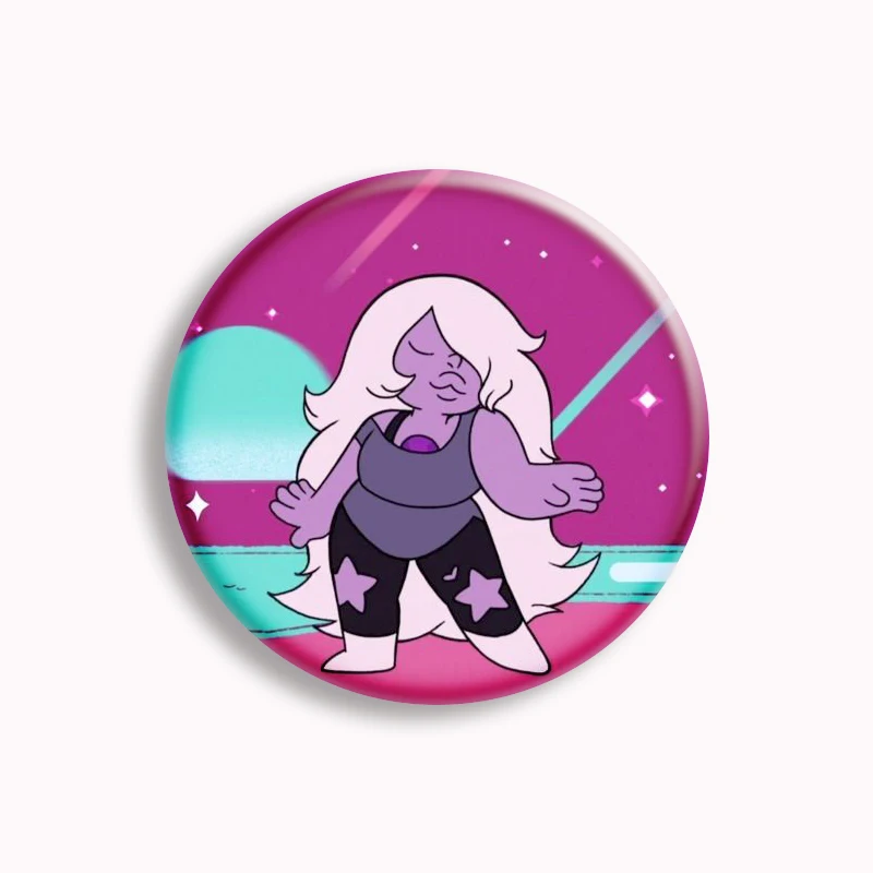 Steven Universe Button Pin Kawaii Anime Pink Lion Espinela Garnet 