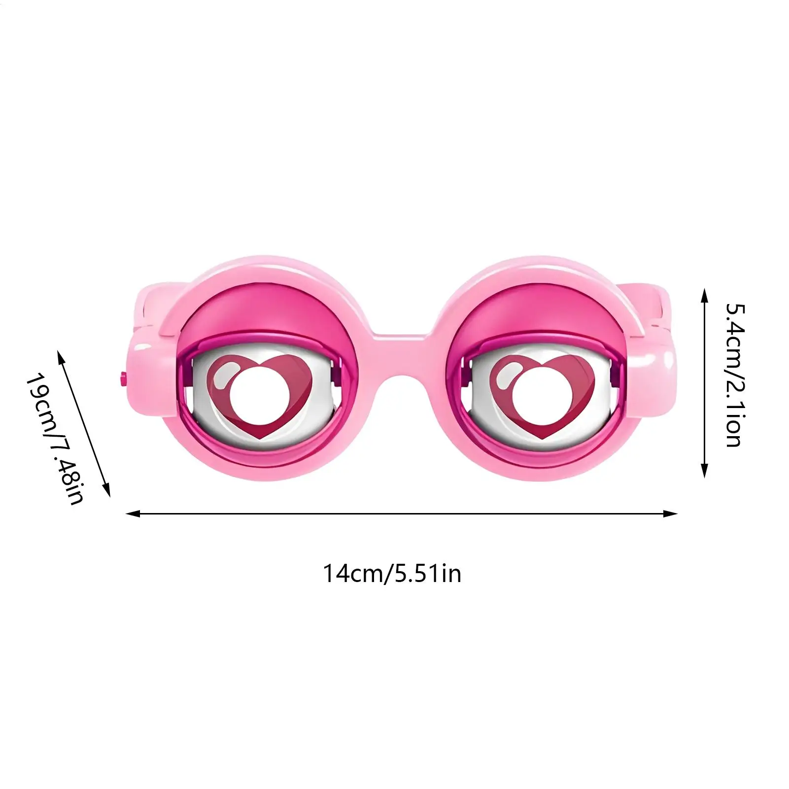 미친 눈빛 안경, 윙크하는 참신한 깜빡이는 안경, 파티 공연용 구피 눈 안경, 어린이, 소년, 소녀, 청소년, 성인, 쇼용