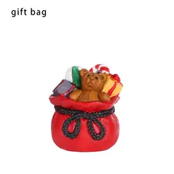 Festive Christmas Miniature Figurine Set - Santa Claus, Snowmen, Bear & More (Gift bag)