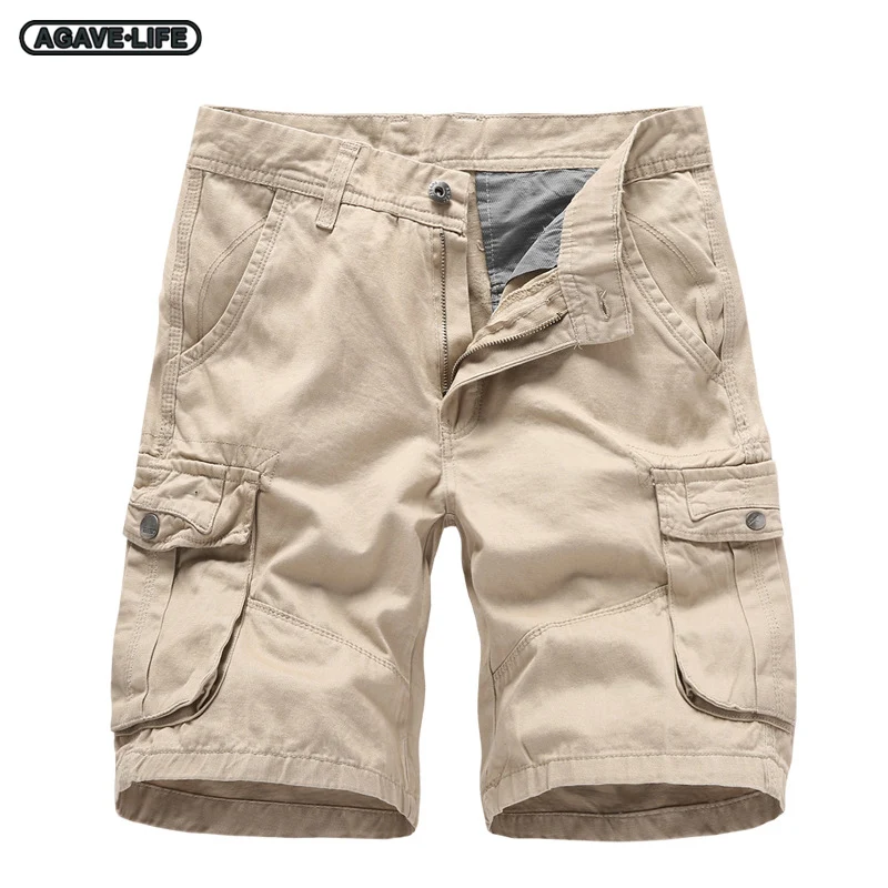 

High Quality Men Shorts Summer Casual Men Military Tactical Outdoor Short Trousers Multi-pocket Baggy Straight Cargo Short Pants