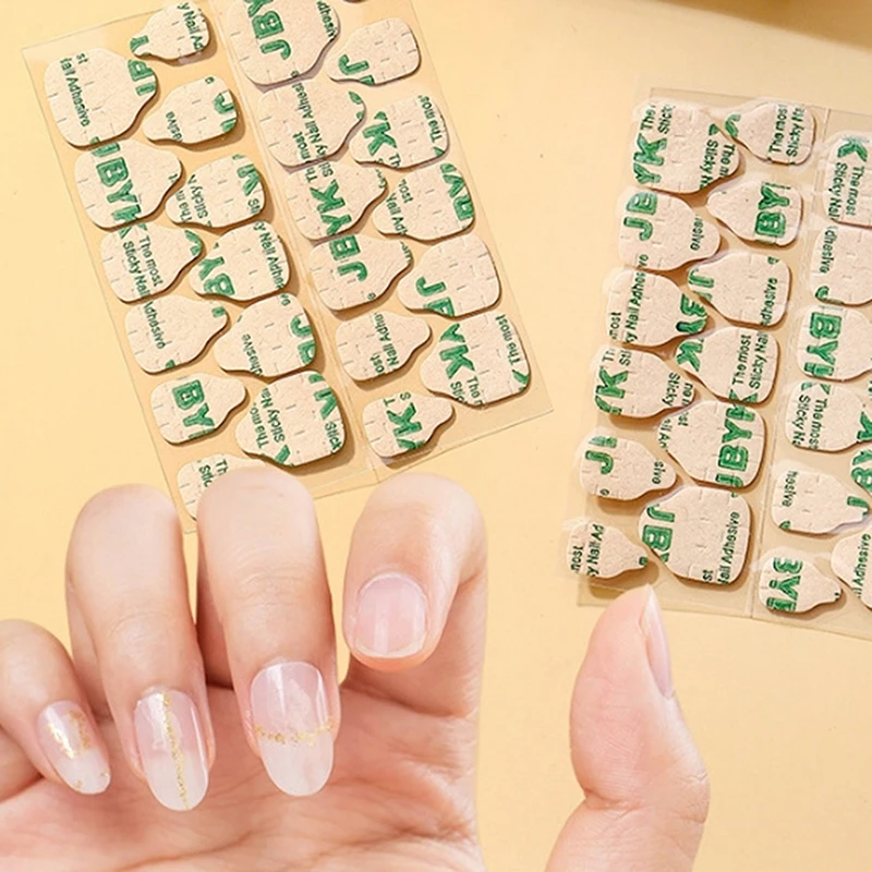 240개 DIY 팁 네일팁 아크릴 매니큐어 젤 메이크업 도구 방수 양면 네일아트 접착 테이프 접착제 스티커