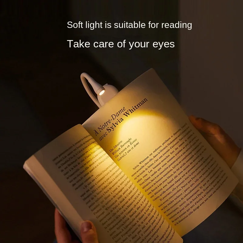 Book Lamp Read Led Lights Steplessly Brightening Usb Light Home-appliance Books Fixture Bed 3 Colors Chargeable Lamps Desk