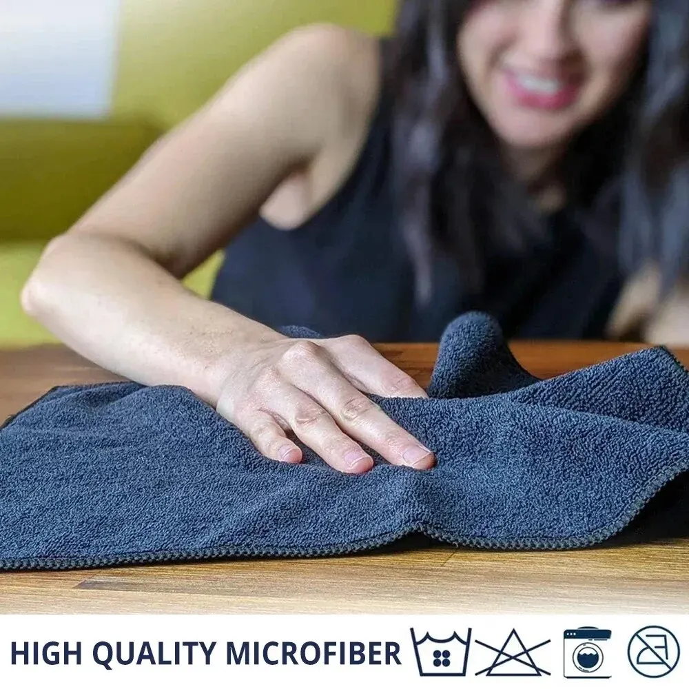 10PCS Edgeless Microfiber Auto Cleaning Towels Multifunctional Car Detailing Towel Automotive Washing Dry Cloth Automotive Washi