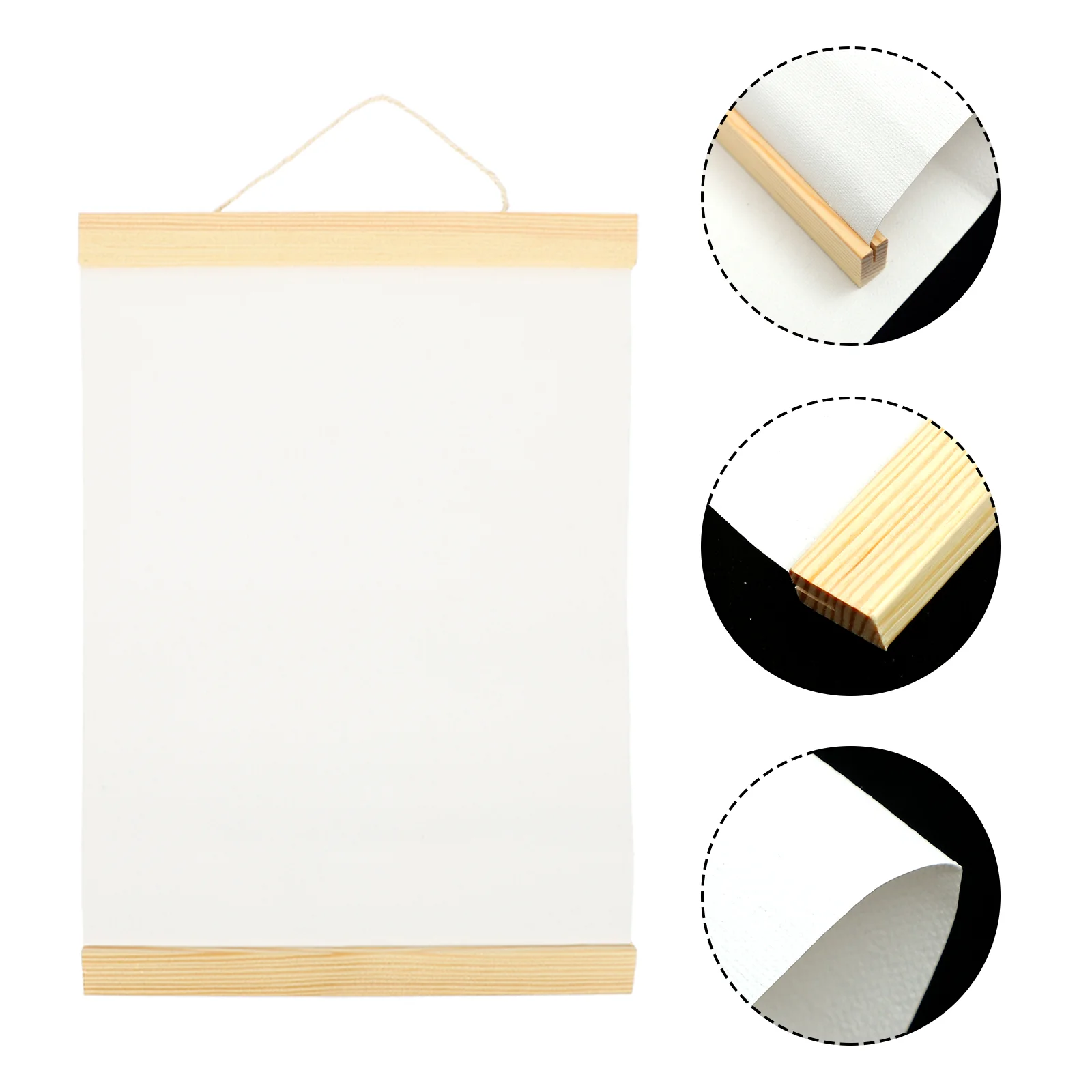 

Favomoto White Canvas Panels with Wooden Frames for DIY Painting and Art Accessory