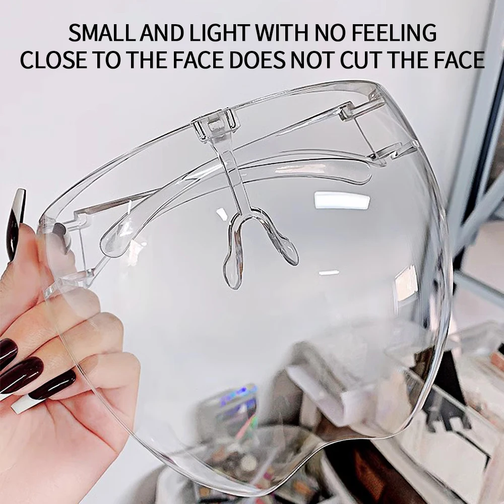 Full Face High-Definition Transparent Anti-Fog Protective Mask with High Transparency Goggles