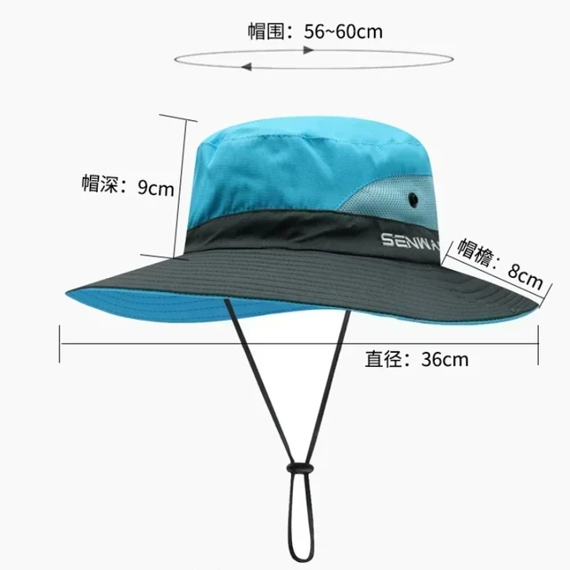 Womens UV Protection Wide Brim Sun Hats - Cooling Mesh Ponytail Hole Cap  Foldable Travel Outdoor Fishing Hat