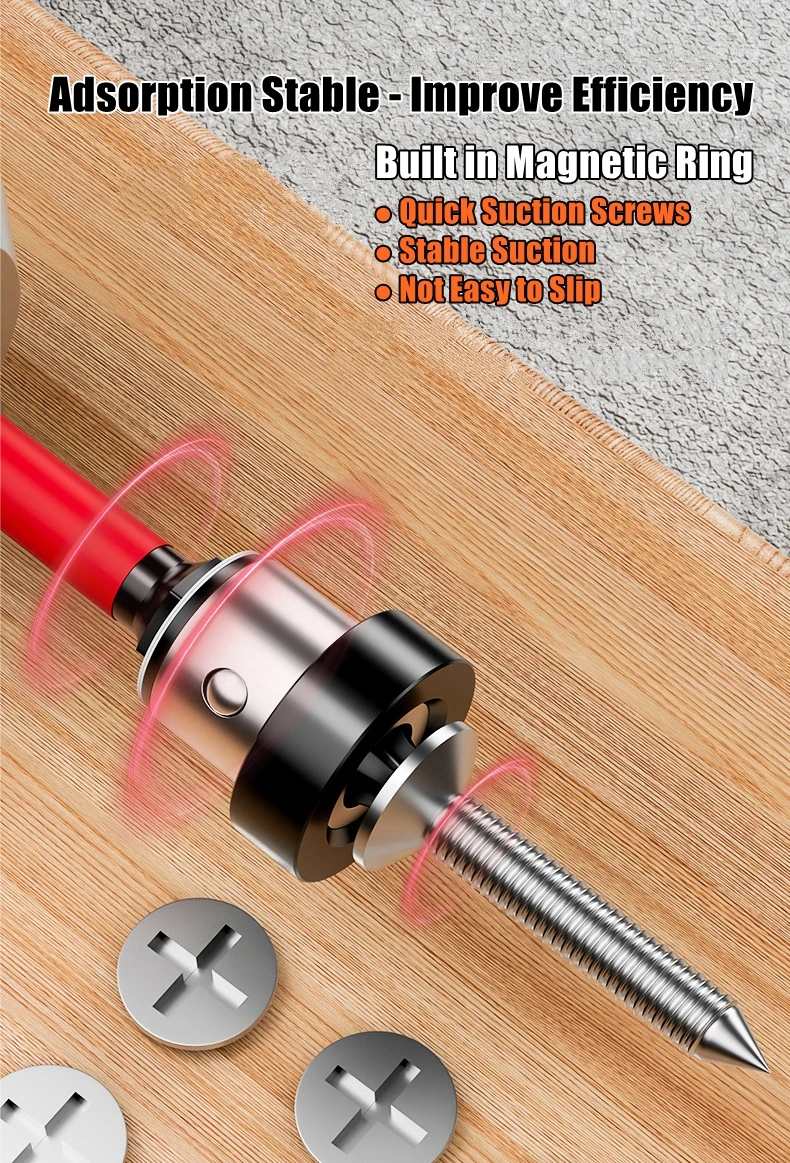 Magnetic Positioning Screwdriver Bits Drywall Screw Bit 50mm Gypsum Board Plasterboard Screws Locating Batch Head Drilling Tools