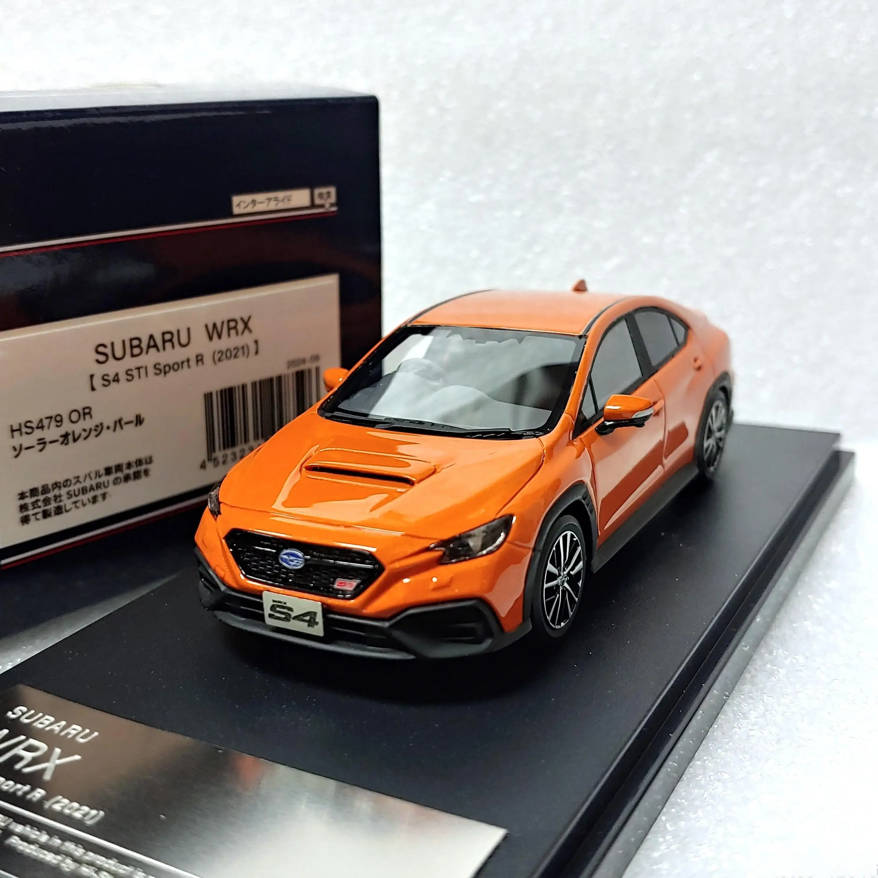 New 1:43 Model Car Subaru WRX S4 STI Sport R 2021Edition Model