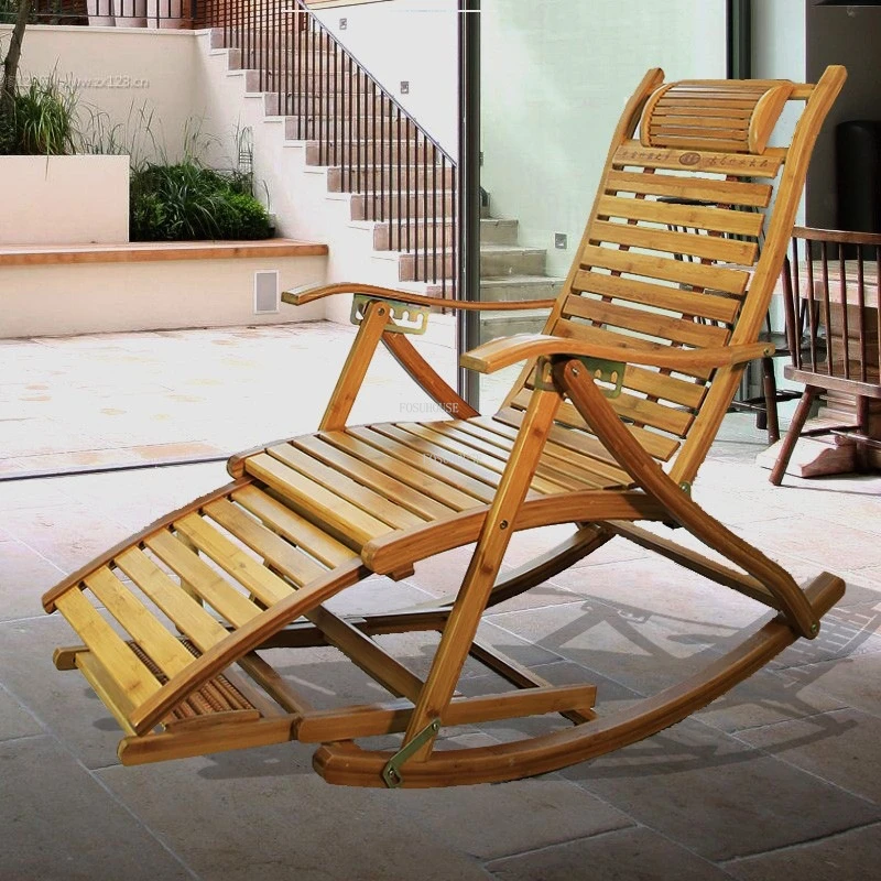 Leisure Summer Bamboo Outdoor Chairs Modern Outdoor Furniture Balcony Folding Rocking Chair Chaise Lounge Home Lazy Sofa Chair Aliexpress