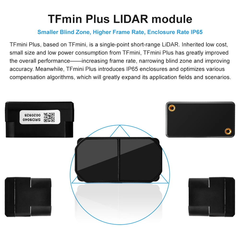 Benewake TFmini Plus IP65 Protected LiDAR Single-Point Ranging Module 0.1-12M Me