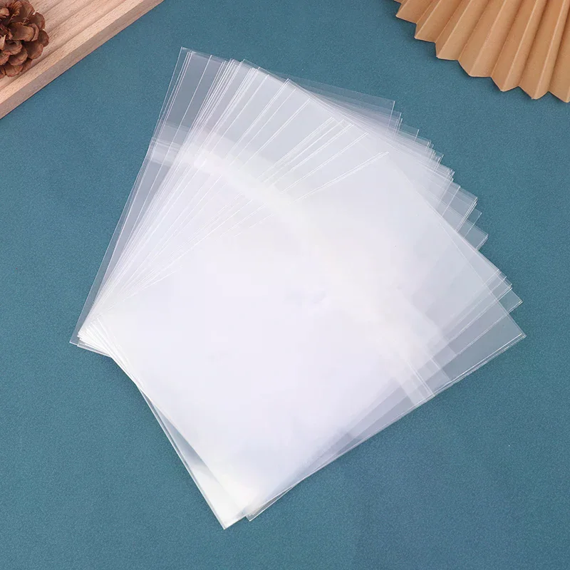 50Pcs 투명 재밀봉 가능 CD 가방 CD 테이프용 플라스틱 외부 슬리브 비닐 레코드 디스크 보호 슬리브