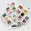 10Pcs Hot Sale Food Grade Transverse Printing Silicone Beads Pacifier Chain Beads For Jewelry Making DIY Accessories 2