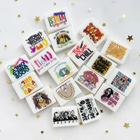 10Pcs Hot Sale Food Grade Transverse Printing Silicone Beads Pacifier Chain Beads For Jewelry Making DIY Accessories 2