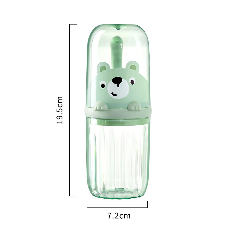 Portable Travel Toothbrush Set For Children With Storage Cup_voghion.com