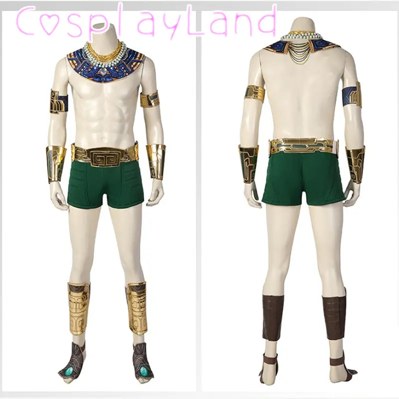 

Wakanda Forever Underwater Kingdom Prince Battle Outfit Namor Cosplay Costume With Props Accessories Halloween Carnival Costumes