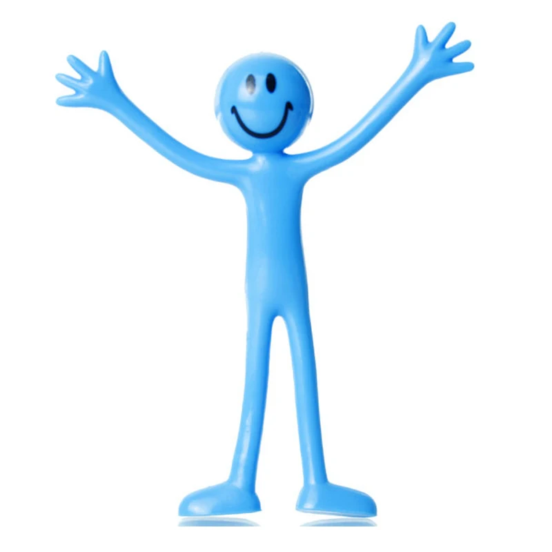 5PCS Funny Expression Bendy Men Toy Novelty Cool Gadgets For Kids Party Favours Birthday Gift Juegos De Fiesta Kinder Spielzeuge