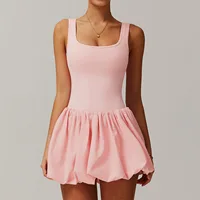 Ensemble de combinaison de Yoga pour femmes, combinaison une pièce Anti-éblouissement, Sexy, danse, Ballet, robe de sport, gymnastique, Push up, course à pied, Tennis, nouvelle collection 2024 3