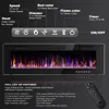 72 Inch Ultra-thin Silent Linear Electric Fireplace, Embedded Wall Mounted Fireplace, 12 Adjustable Flame Colors and Speeds 4