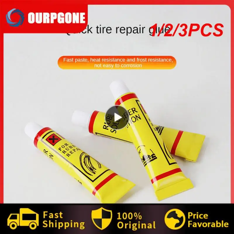 

1/2/3PCS 6ml Car Tire Repairing Glue Tyre Inner Tube Puncture Repair Tools Motorcycle Bike Universal Portable Repairing Glues
