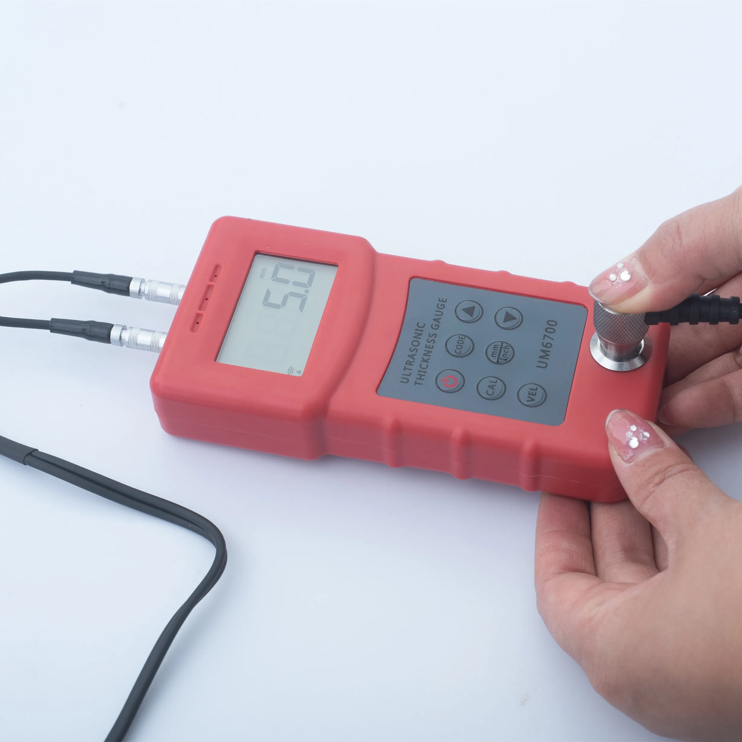 

Handheld Portable Aluminum Red Copper Brass Ultrasonic Thickness Gauge UM6700