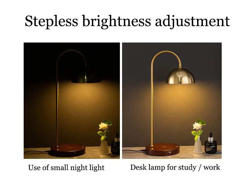 Wireless Charging Metal Study Nordic Table Lamp Bedside Retro Steam Reading Vintage Indoor Support Phone Charge Night Lights