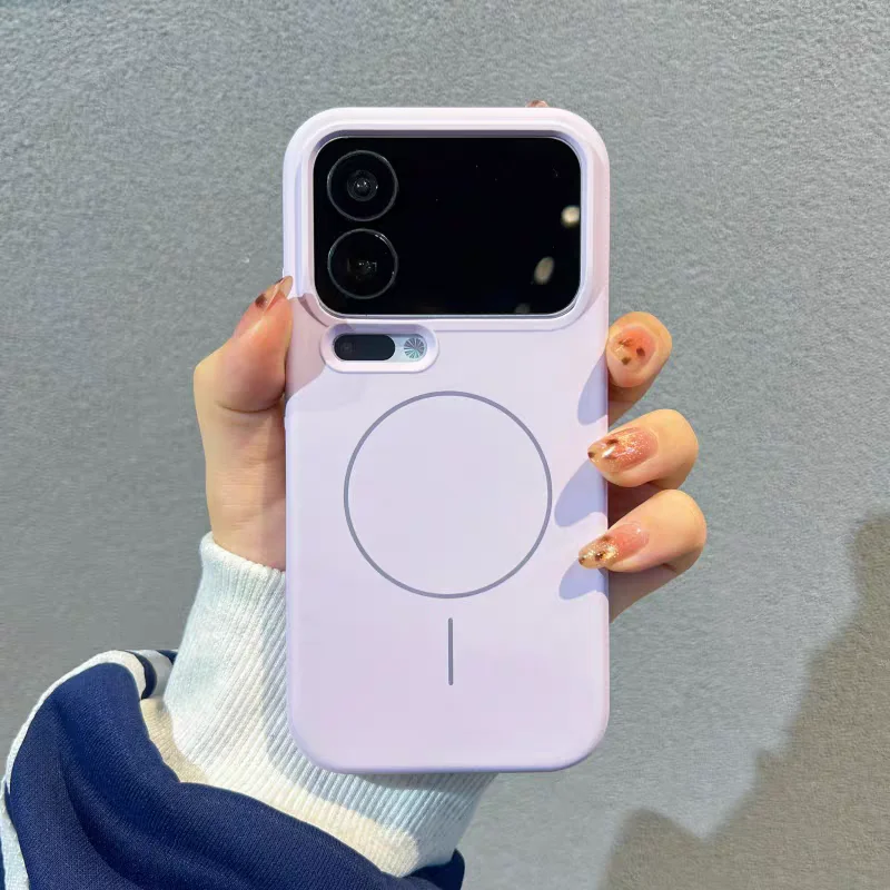 Premium Liquid Silicone Magnetic Case - Solid Color Protective Cover