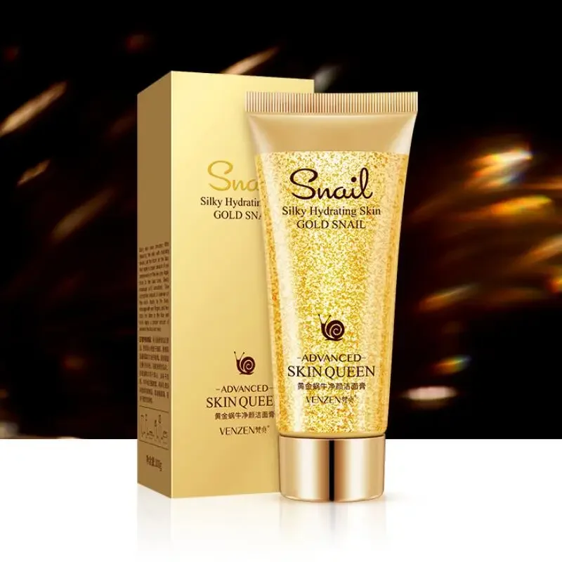 Facial Cleanser Gold Snail Hydrating Moisturizing Nourishing Oil Control Gentle Face Wash Skin Care 4