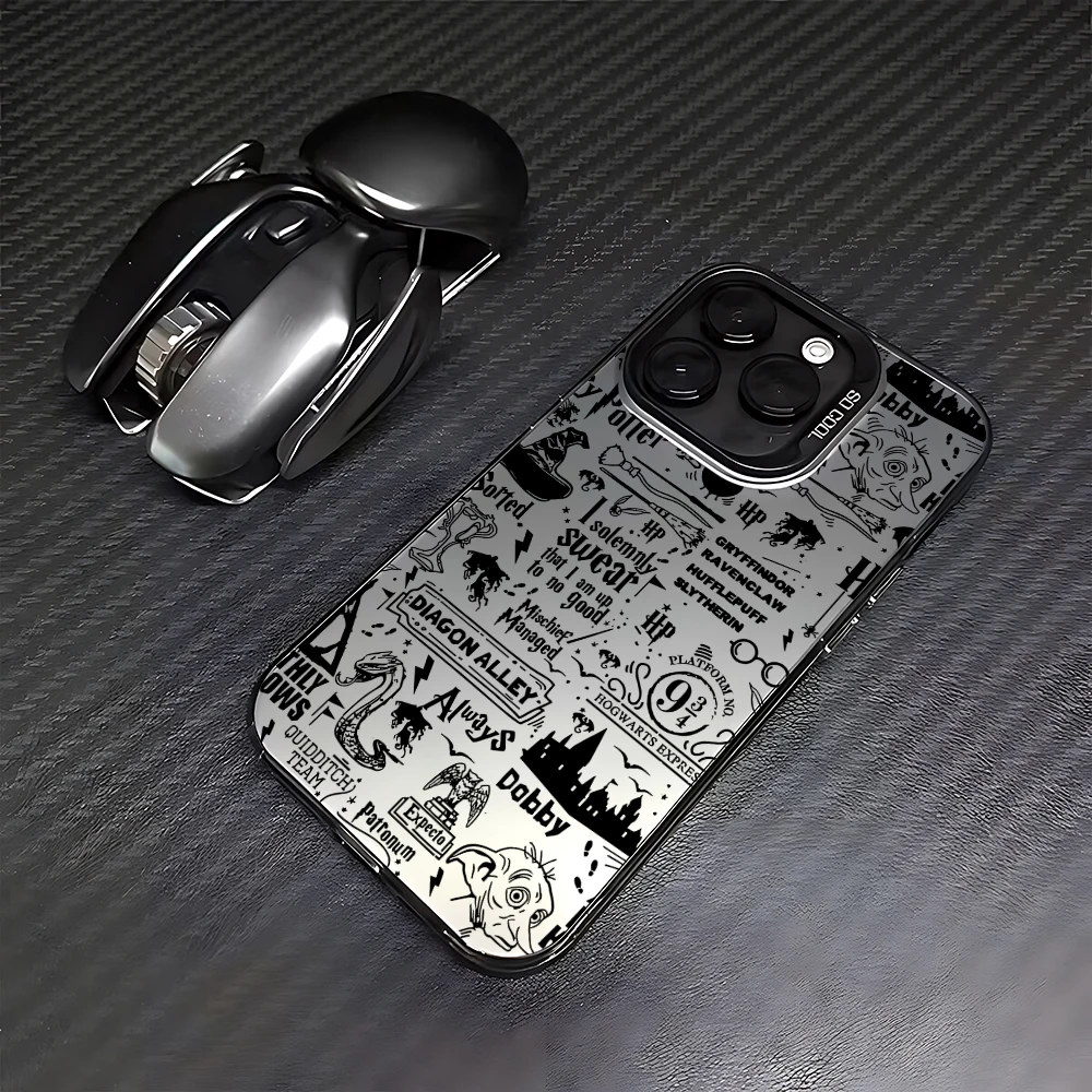 thumbnail image 1 of Cool PotterS Wand HarrieS Logo funda de teléfono para iPhone 16 15 14 13 12 11 Pro Max X XR 8 7 Plus caramelo mate cubierta trasera a prueba de golpes, 1 of 5