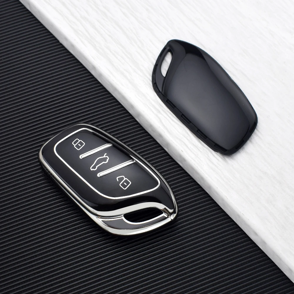 Premium TPU Key Fob Cover Case - 3-Button Protection for Ultimate Style & Durability