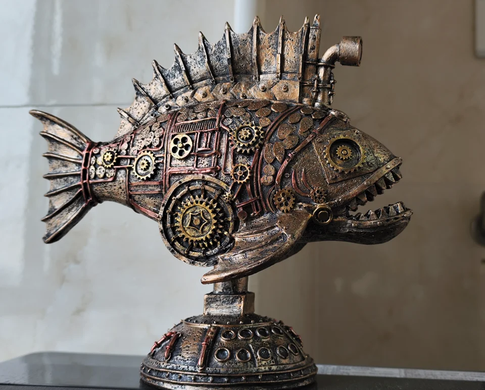 機械式ランタン魚の装飾品アメリカンレトロスチームパンク家の装飾バー