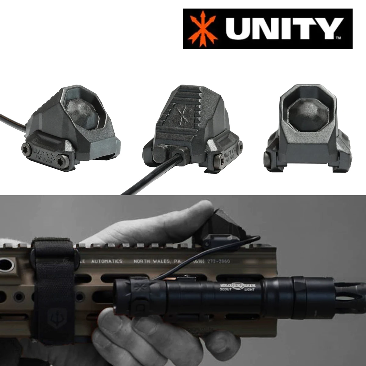 UNITY UNITY AXON SL Tactical Remote Pressure Switch Button 2.5/3.5