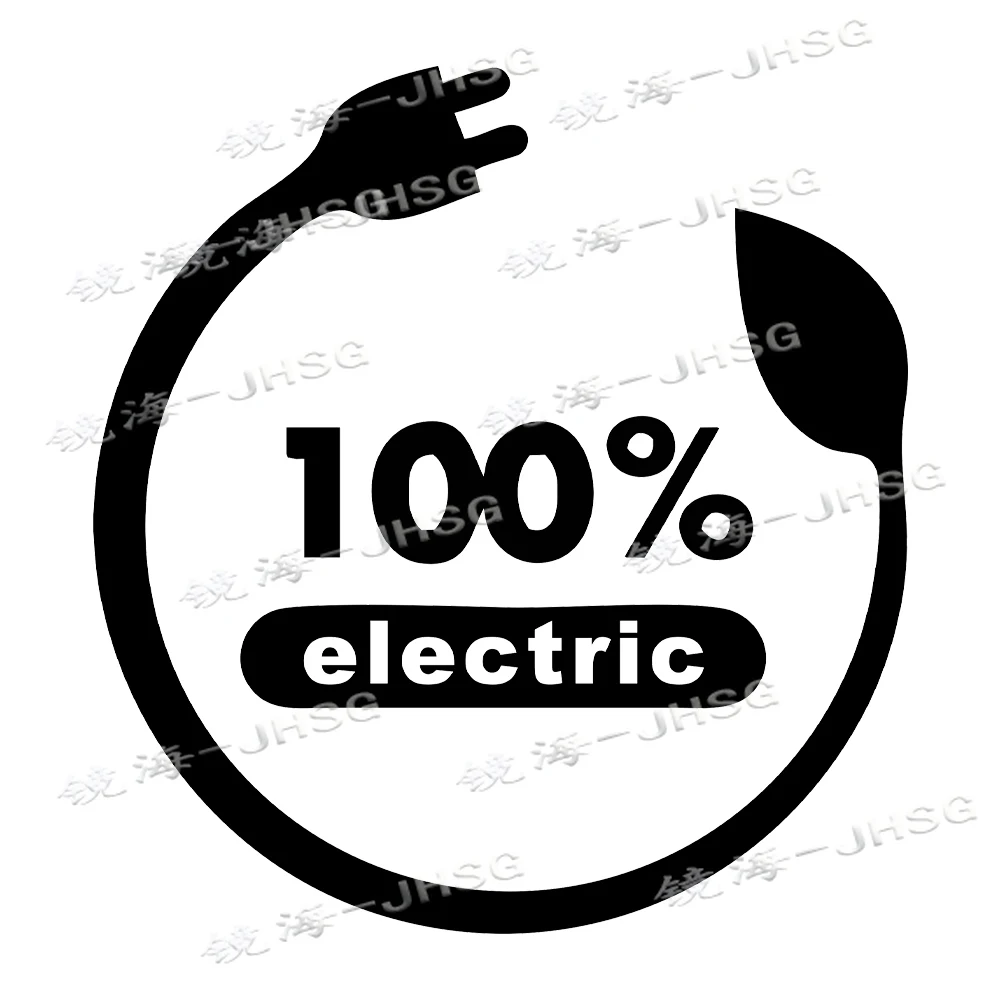 

Car Stickers 100% Electric Car Motorcycle Stickers PVC Waterproof and Sunscreen Vinyl