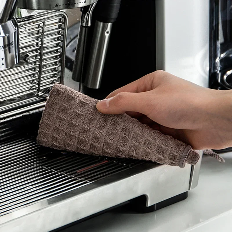 Barista Bar Towel Super Absorbent Coffee Machine Special Rag No Lint Square Towel Cleaning Cloth Coffee Machine Cleaning