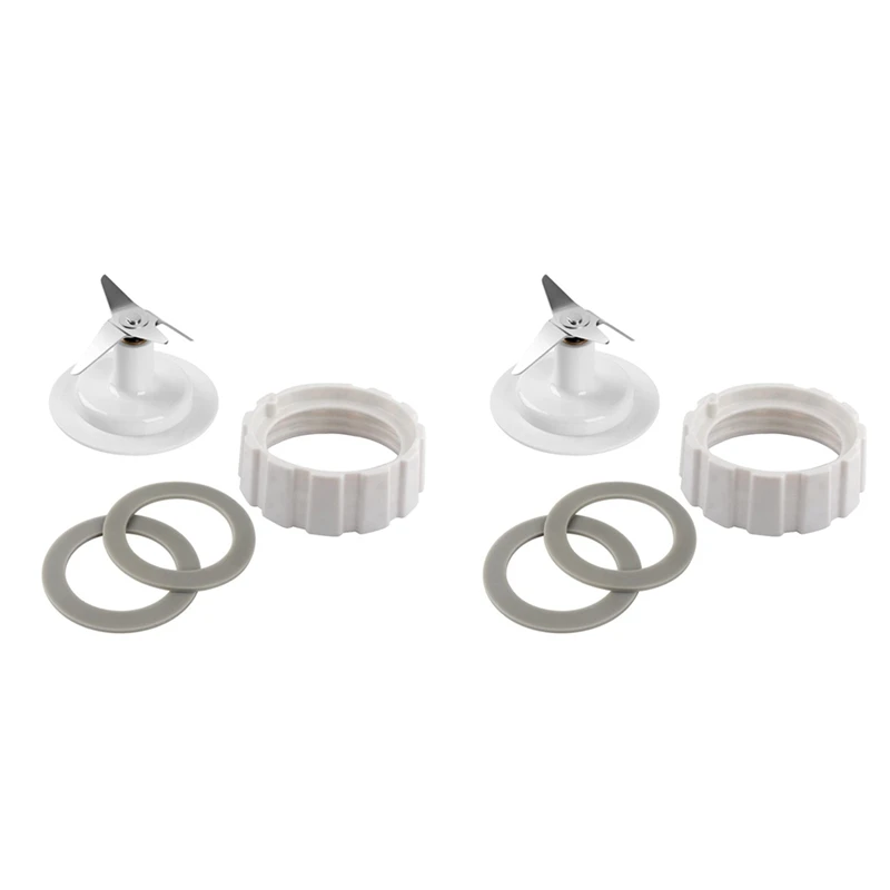 2X Blade Replacement Parts With Jar Base Cap And O-Ring Seal Gasket Accessories Kit For Hamilton Beach Blender Parts