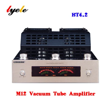 스피커용 진공관 앰프, 블루투스 4.2 오디오 앰프, USB SD 15-160W 2.0 채널 앰프, SHUGUANG 6K3P 튜브, M12