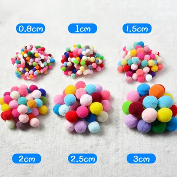 Mixed Fluffy High Elasticity Soft Pompoms 6